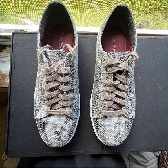Mark Nason Snake Print lace up sneakers - Picture 2 of 8
